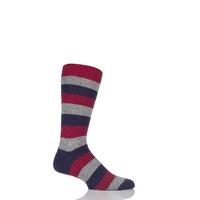 mens 1 pair pantherella 85 cashmere rockingham colour block striped so ...