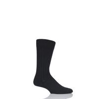 Mens 1 Pair Pantherella Merino Wool Ribbed Leisure Socks