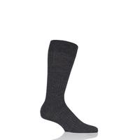 mens 1 pair pantherella fine gauge escorial wool ribbed socks