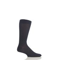 Mens 1 Pair Pantherella Traditional Pindot Design Cotton Lisle Socks