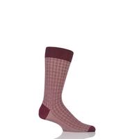 Mens 1 Pair Pantherella Vintage Collection Tenison Pique Diamond Cotton Lisle Socks