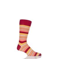 mens 1 pair pantherella soho mixed striped cotton lisle socks