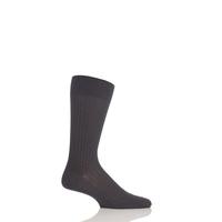 Mens 1 Pair Pantherella Rib Cotton Lisle Socks