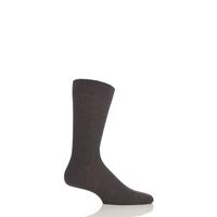 Mens 1 Pair Pantherella Rib Cotton Lisle Socks