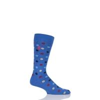 Mens 1 Pair Pringle of Scotland 80% Sea Island Cotton Spots Socks