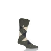 Mens 1 Pair Pringle of Scotland 85% Cashmere Argyle Socks