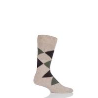 Mens 1 Pair Pringle of Scotland 85% Cashmere Argyle Socks