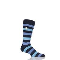 Mens 1 Pair Pringle of Scotland 80% Sea Island Cotton Striped Socks