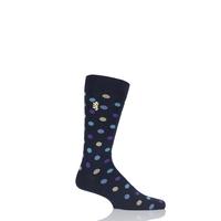 Mens 1 Pair Pringle of Scotland 80% Sea Island Cotton Spots Socks