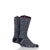 mens 2 pair pringle of scotland marl knit boot socks