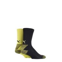 Mens and Ladies 2 Pair Puma DryCELL Multi Sports Mid-Weight Crew Socks