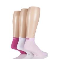 Mens and Ladies 3 Pair Puma Training Quarter Socks