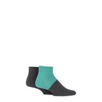 mens 2 pair puma colour block quarter socks