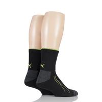 Mens and Ladies 2 Pair Puma Performance All Sport Crew Socks with Coolmax