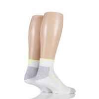 Mens and Ladies 2 Pair Puma Performance All Sport Quarter Socks with Coolmax