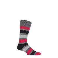 Mens 1 Pair SockShop Striped Colour Burst Socks