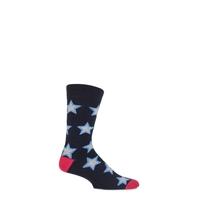 Mens 1 Pair SockShop Starry Patterned Colour Burst Socks