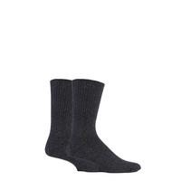 mens 2 pair sockshop cotton comfort cuff socks