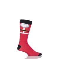mens 1 pair sockshop festive feet santas beard christmas novelty socks