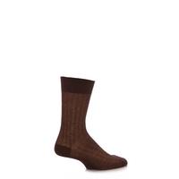 mens 1 pair sockshop fine chevron rib 97 mercerised cotton socks