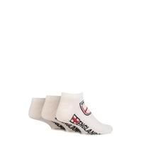 Mens 3 Pair England Trainer Socks