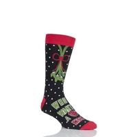 mens 1 pair sockshop dare to wear christmas socks who wants a kiss