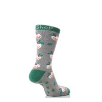 Mens 1 Pair SockShop Christmas Pudding Slipper Socks