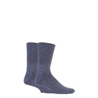 Mens 2 Pair SockShop Cotton Comfort Cuff Socks