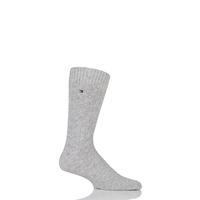 Mens 1 Pair Tommy Hilfiger Cashmere Ribbed Socks