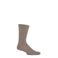 Mens 1 Pair Viyella Softouch Non Elastic Wool Socks With Hand Linked Toe