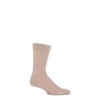 Mens 1 Pair Viyella Short Mercerised Cotton Socks With Hand Linked Toe