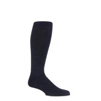 Mens 1 Pair Viyella Knee High Wool Ribbed Socks With Hand Linked Toe