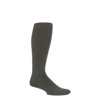 mens 1 pair viyella knee high wool ribbed socks with hand linked toe