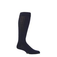 mens 1 pair viyella knee high wool ribbed socks with hand linked toe