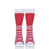 Mens and Ladies 1 Pair Ginger Fox Sneakers Novelty Cotton Socks