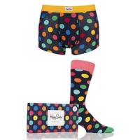 Mens Happy Socks Big Dots Socks and Boxer Shorts Gift Box