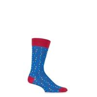 Mens 1 Pair HJ Hall Franklin Spotty Egyptian Cotton Socks