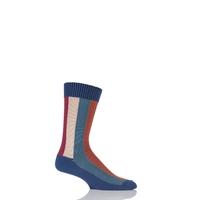 Mens 1 Pair HJ Hall Rainbow Vertical Striped Socks