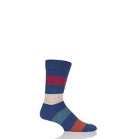 mens 1 pair hj hall generation v chunky cotton hayle striped socks