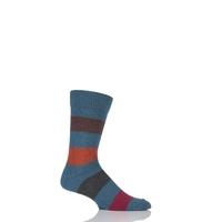 mens 1 pair hj hall generation v chunky cotton hayle striped socks