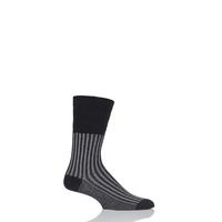 Mens 1 Pair HJ Hall Jester Striped Softop Socks