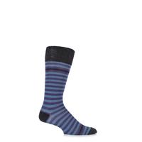 Mens 1 Pair HJ Hall Heligan Striped Bamboo Socks