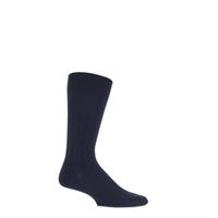 Mens 1 Pair John Smedley Omega Merino Wool Ribbed Socks