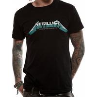 Metallica - Mop Blue Poster Men\'s Large T-Shirt - Black