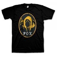 metal gear solid v ground zeros mens fox logo xx large black t shirt