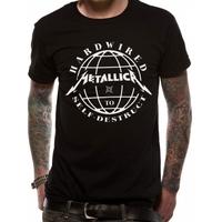 metallica domination unisex small t shirt black