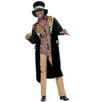 Mens Big Daddy Velvet Costume Small Uk 38/40\