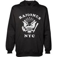 Medium Ramones Retro Eagle New York City Hooded Men\'s Top.