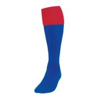 Mens Size Royal Blue Red Turnover Football Socks