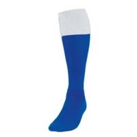 Mens Size Royal Blue White Turnover Football Socks